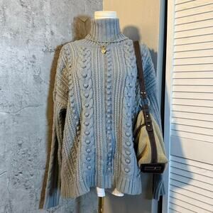 Preppy Soft & Cozy Blue Sweater